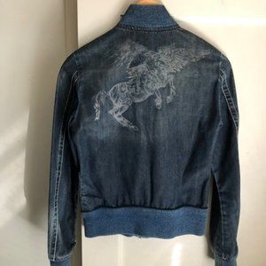 Diesel Denim Bomber Jacket XS